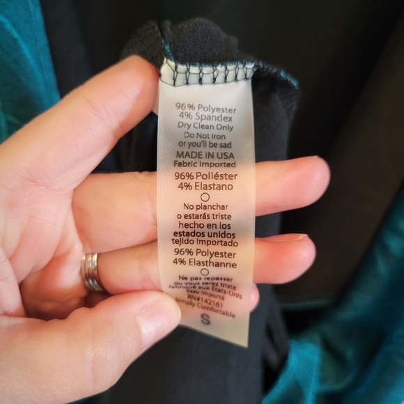 LuLaRoe Oversized Blue Green Teal Iridescent Open Front Long Cardigan - Picture 5 of 5